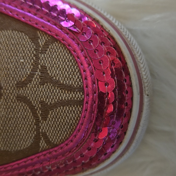 Coach Pink and Brown Sneakers - Picture 7 of 8